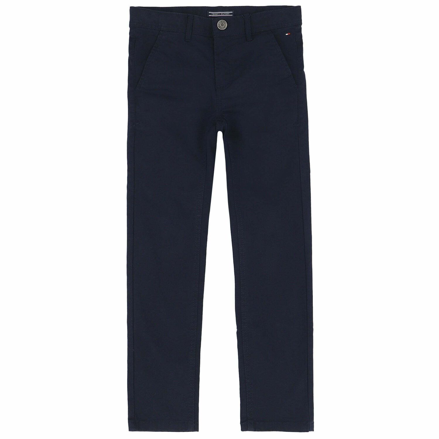 Boys Navy Blue Logo Chinos, 2, hi-res image number null