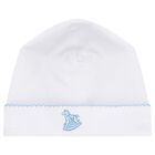 Baby Boys White & Blue Vintage Toy Treasures Babygrow Set, 1, hi-res