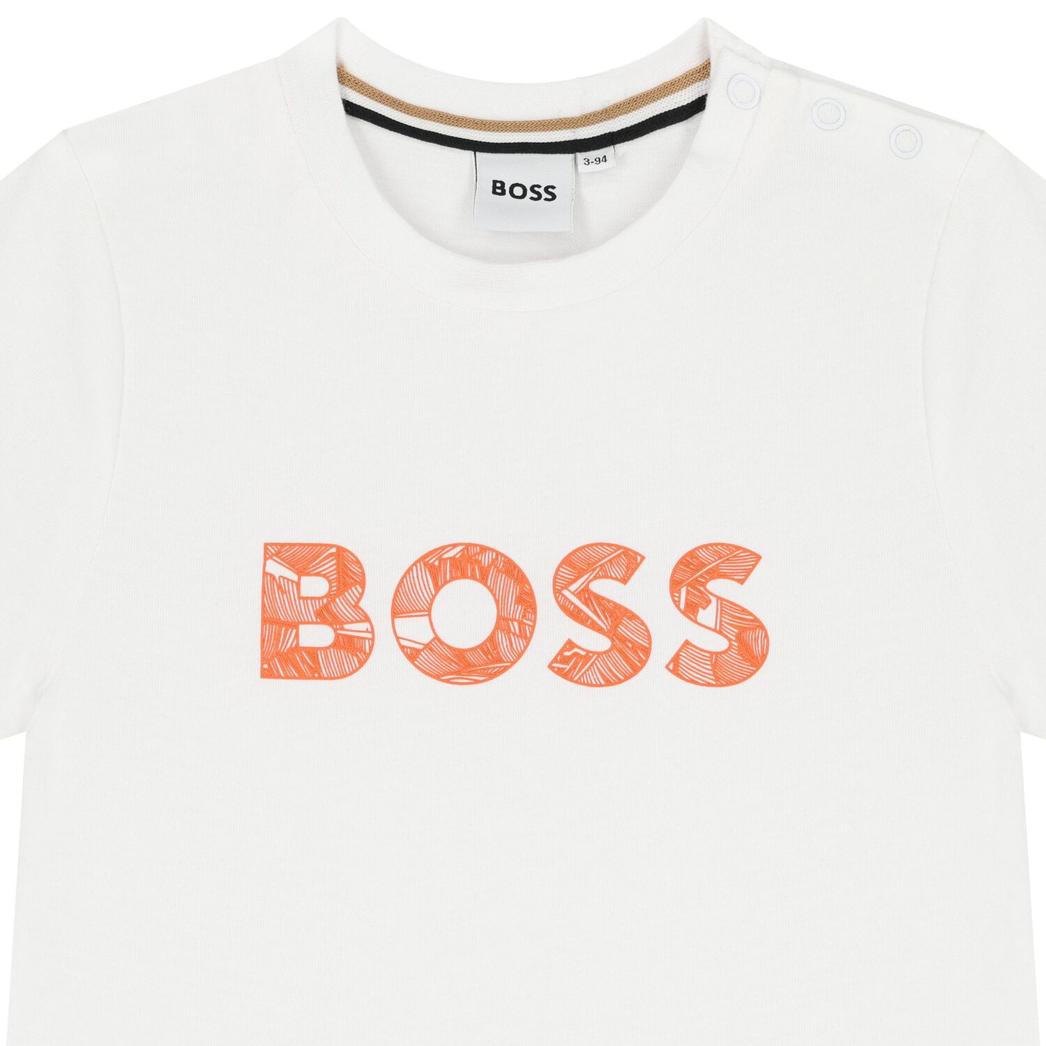 طقم شورت اولاد باللون البرتقالى والابيض, 1, hi-res