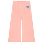 Girls Pink Heart Joggers, 1, hi-res