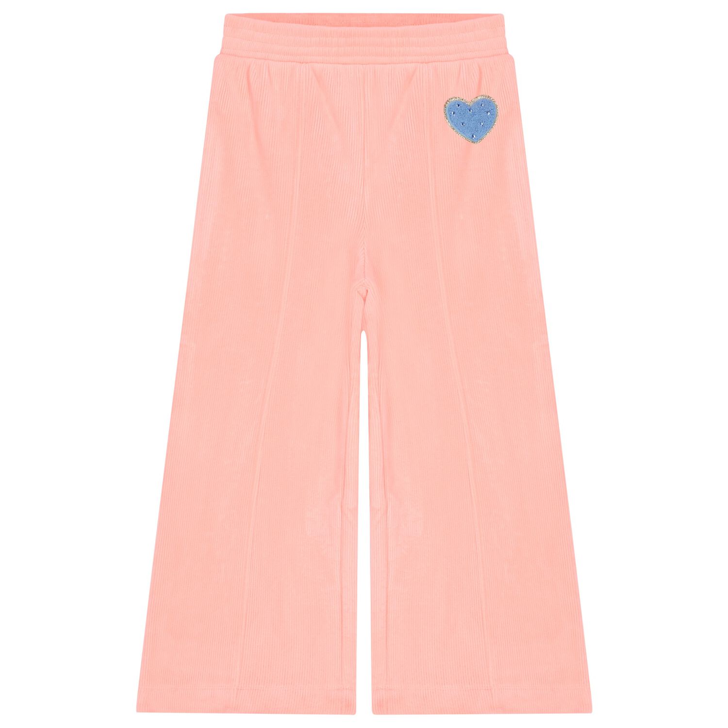 Girls Pink Heart Joggers, 1, hi-res