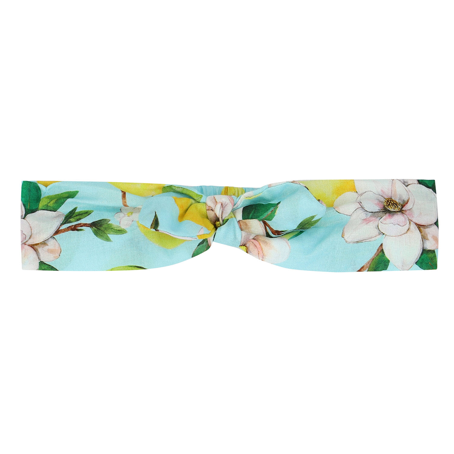 طقم فستان بطبعة الليمون باللون الازرق والاصفر, 2, hi-res