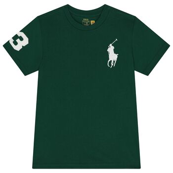 Ralph Lauren Boys Green Logo T-Shirt, 1 Boys Green Logo T-Shirt