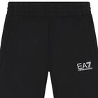 بنطلون رياضى للاولاد بالشعار باللون الاسود , 2, hi-res