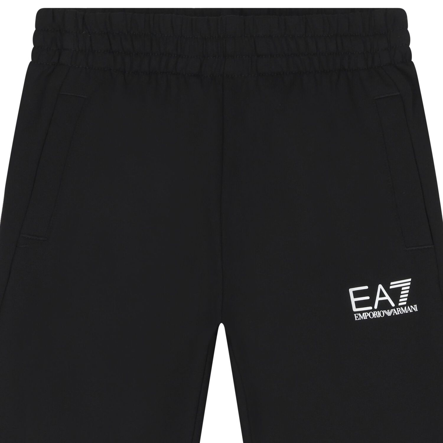 بنطلون رياضى للاولاد بالشعار باللون الاسود , 2, hi-res