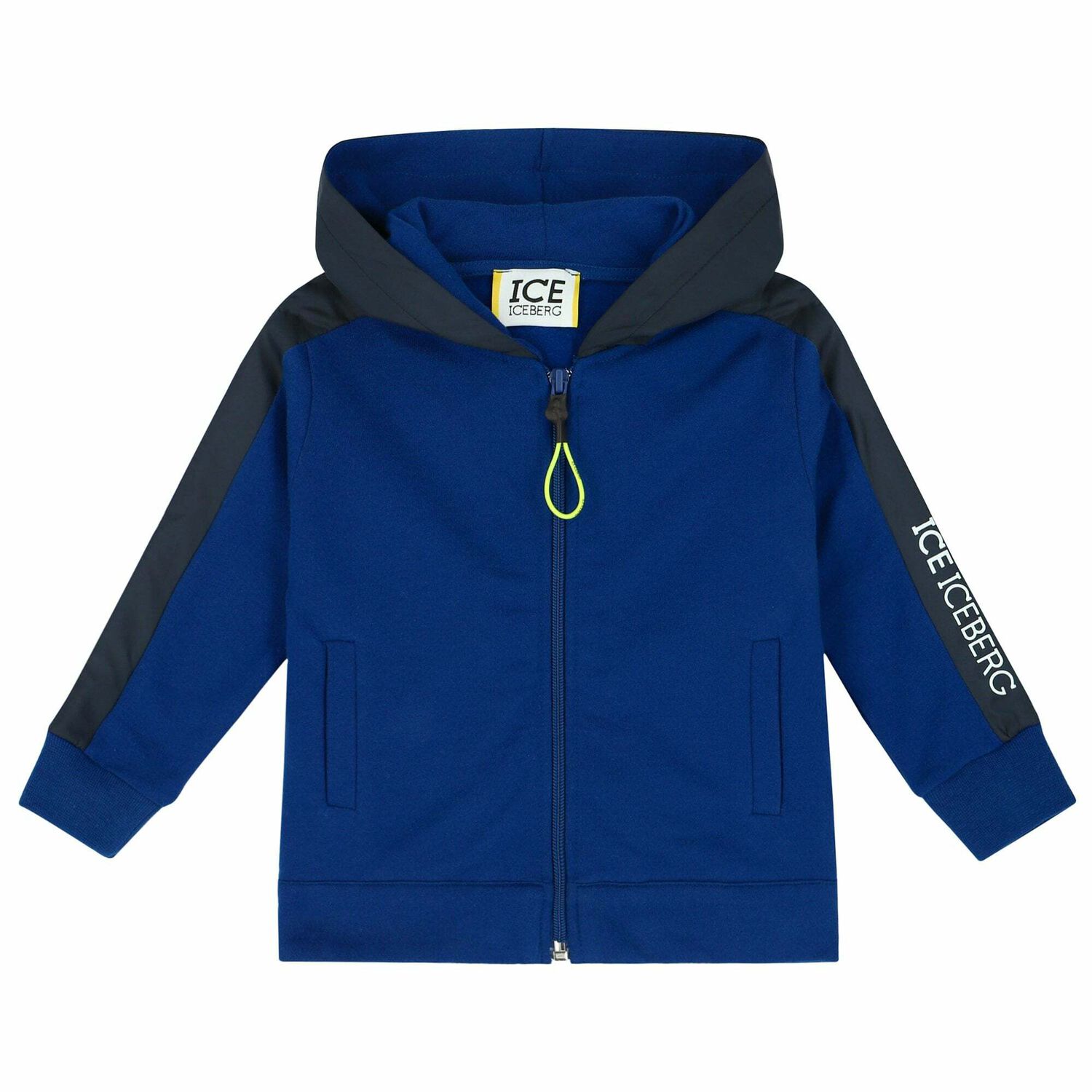 Younger Boys Blue Hooded Top, 1, hi-res image number null