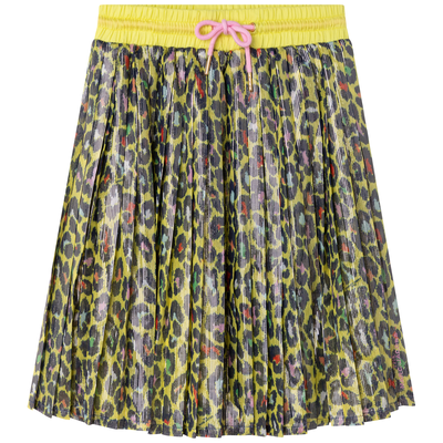Girls Yellow Cheetah Skirt