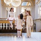 Girls White & Pink Logo Skirt Set , 1, hi-res