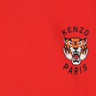 شورت سباحة بشعار النمر باللون الأحمر للأولاد, 1, hi-res