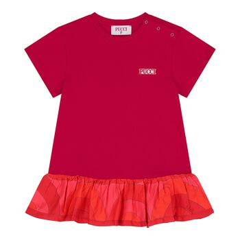 Younger Girls Red Logo Dress