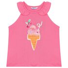 Girls Pink Shorts Set, 2, hi-res