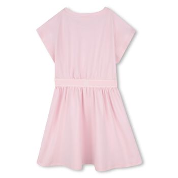 Girls Pink Logo Dress