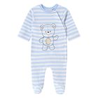 Baby Boys Blue Teddy Bear Babygrows ( 2-Pack ), 2, hi-res