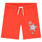 Boys Red Logo Shorts, 1, hi-res