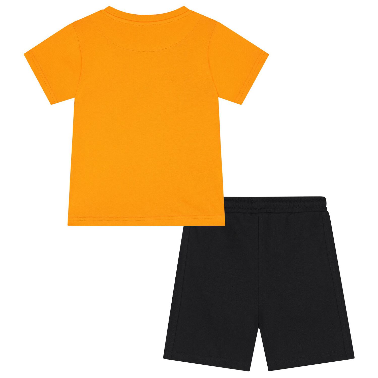 Boys Orange Print Shorts Set, 3, hi-res