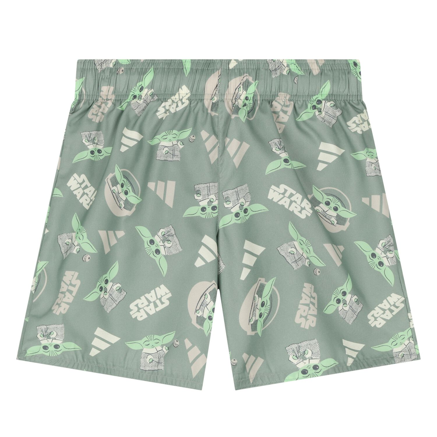 Boys Green Logo Star Wars Swim Shorts, 1, hi-res