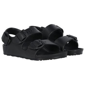 Black Logo Milano Eva Sandals, 1 Black Logo Milano Eva Sandals