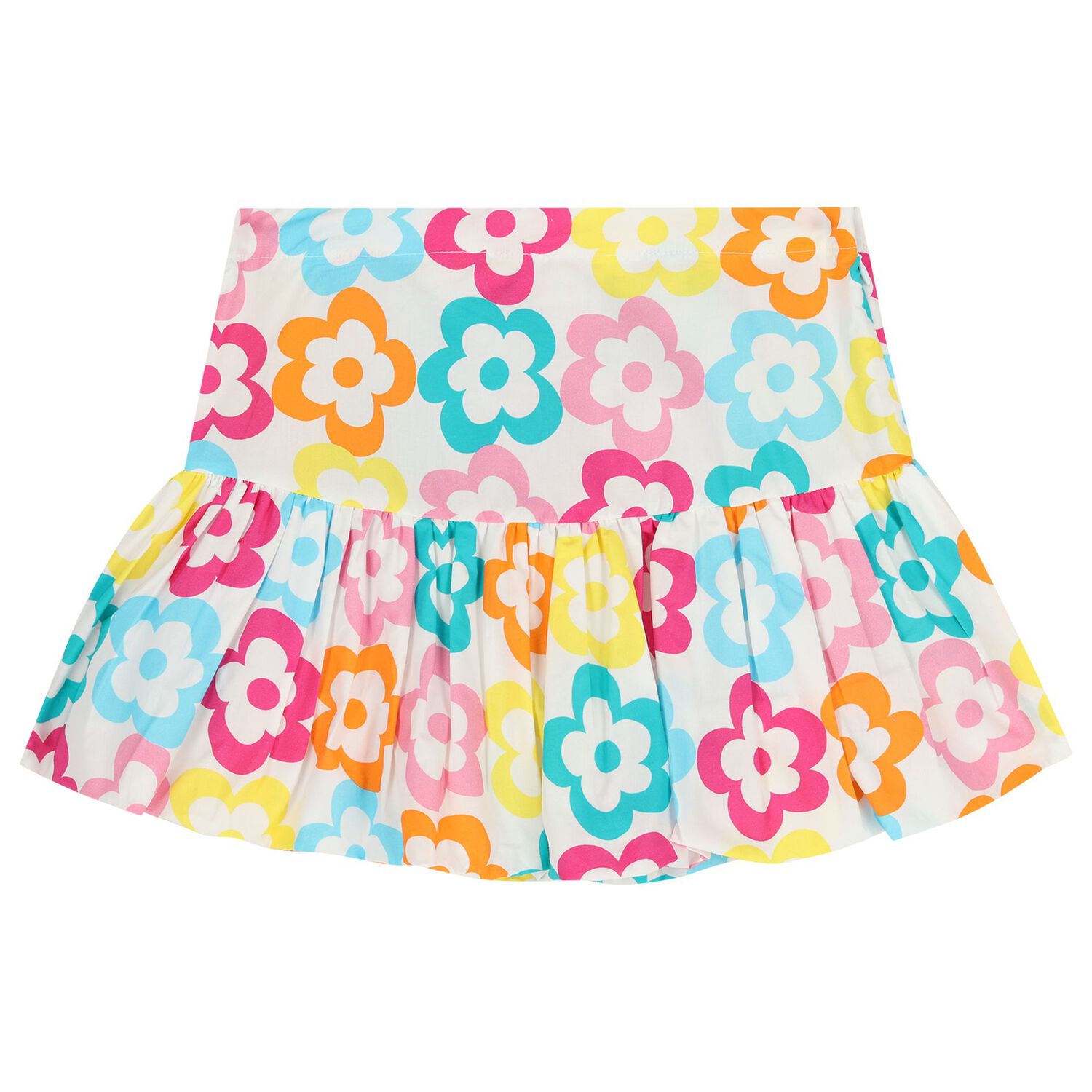 Girls Pink Flower Skirt Set, 1, hi-res