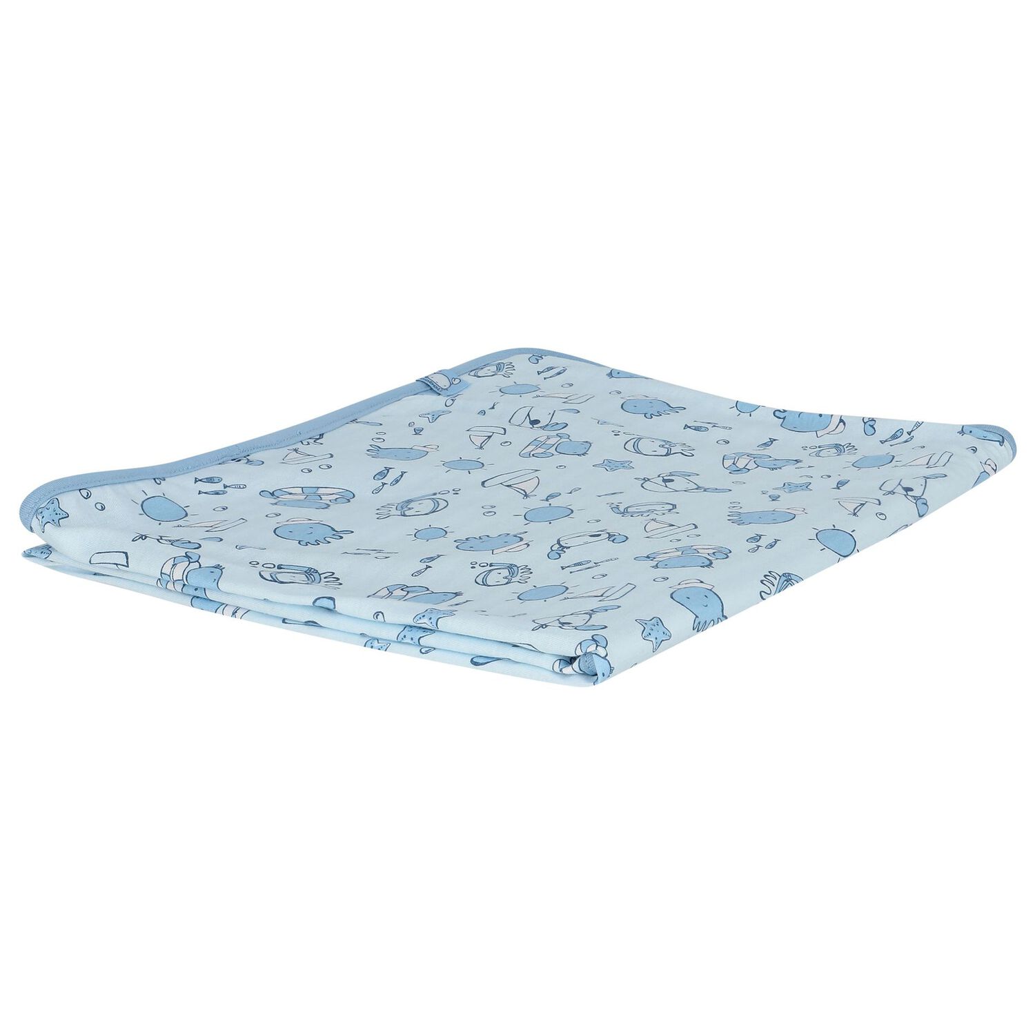 Baby Boys Blue Blanket, 2, hi-res