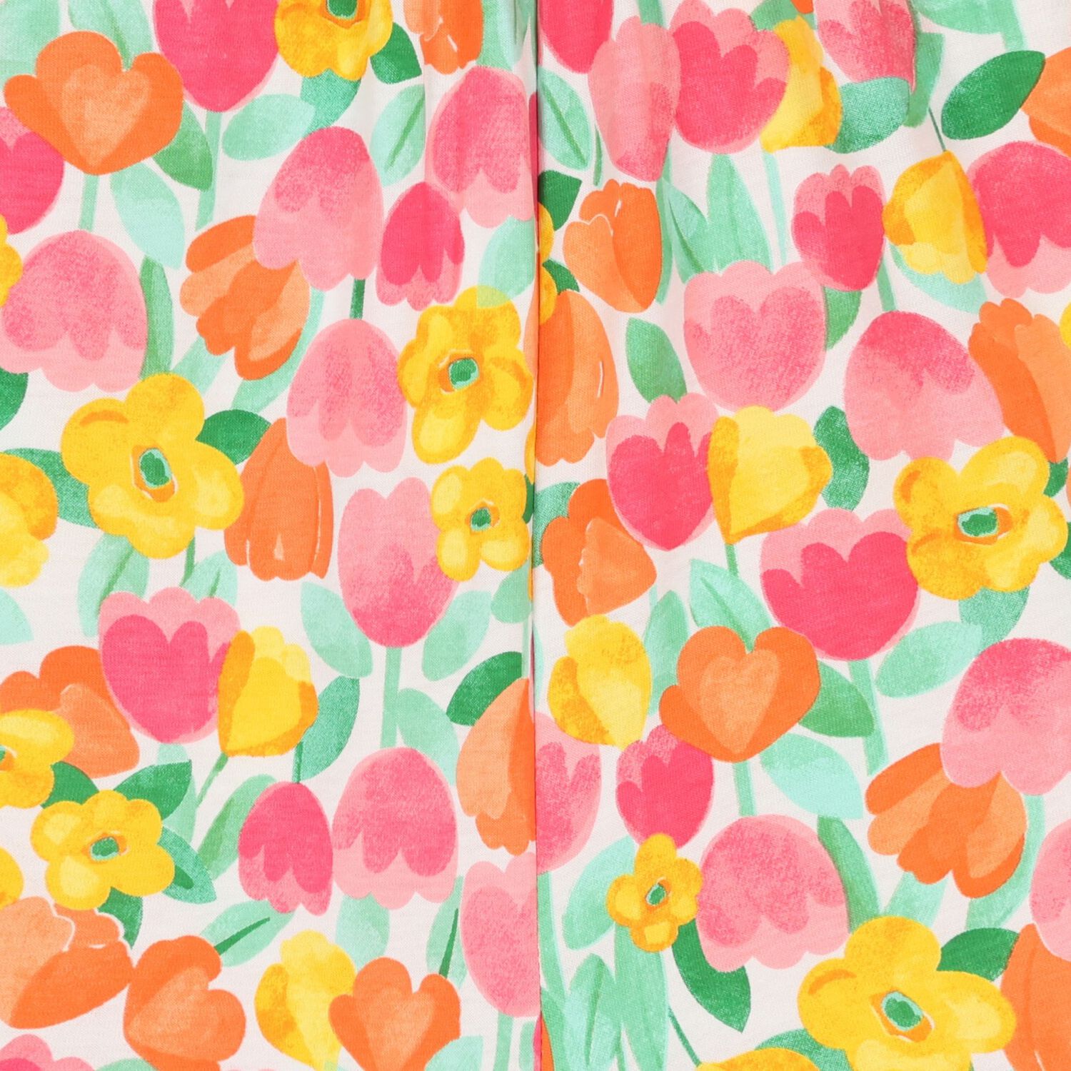 Younger Girls Multi-Coloured Floral Jumpsuit, 2, hi-res