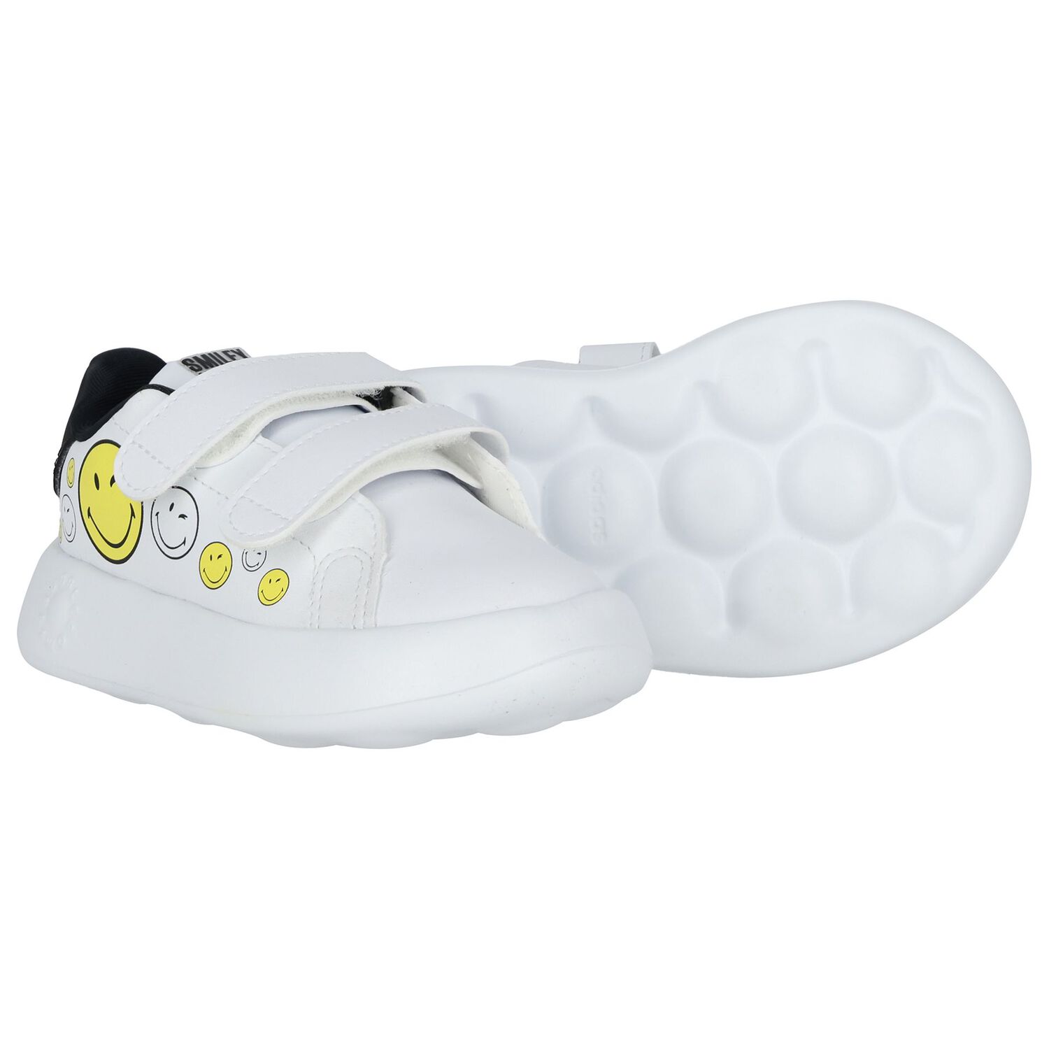 White Advantage Smiley World Trainers, 1, hi-res