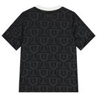 Boys Black Logo Disney T-Shirt, 1, hi-res