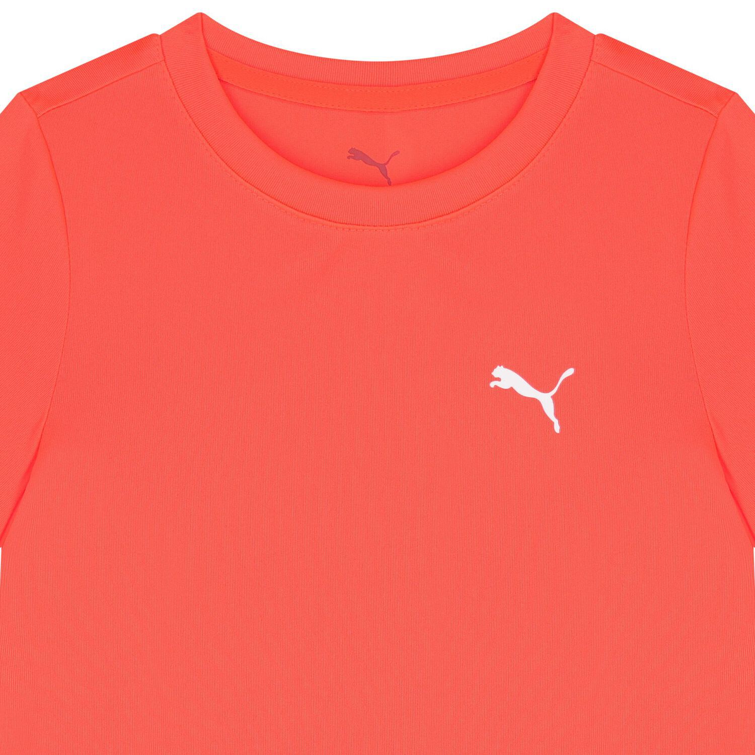 Boys Neon Orange Logo T-Shirt, 1, hi-res