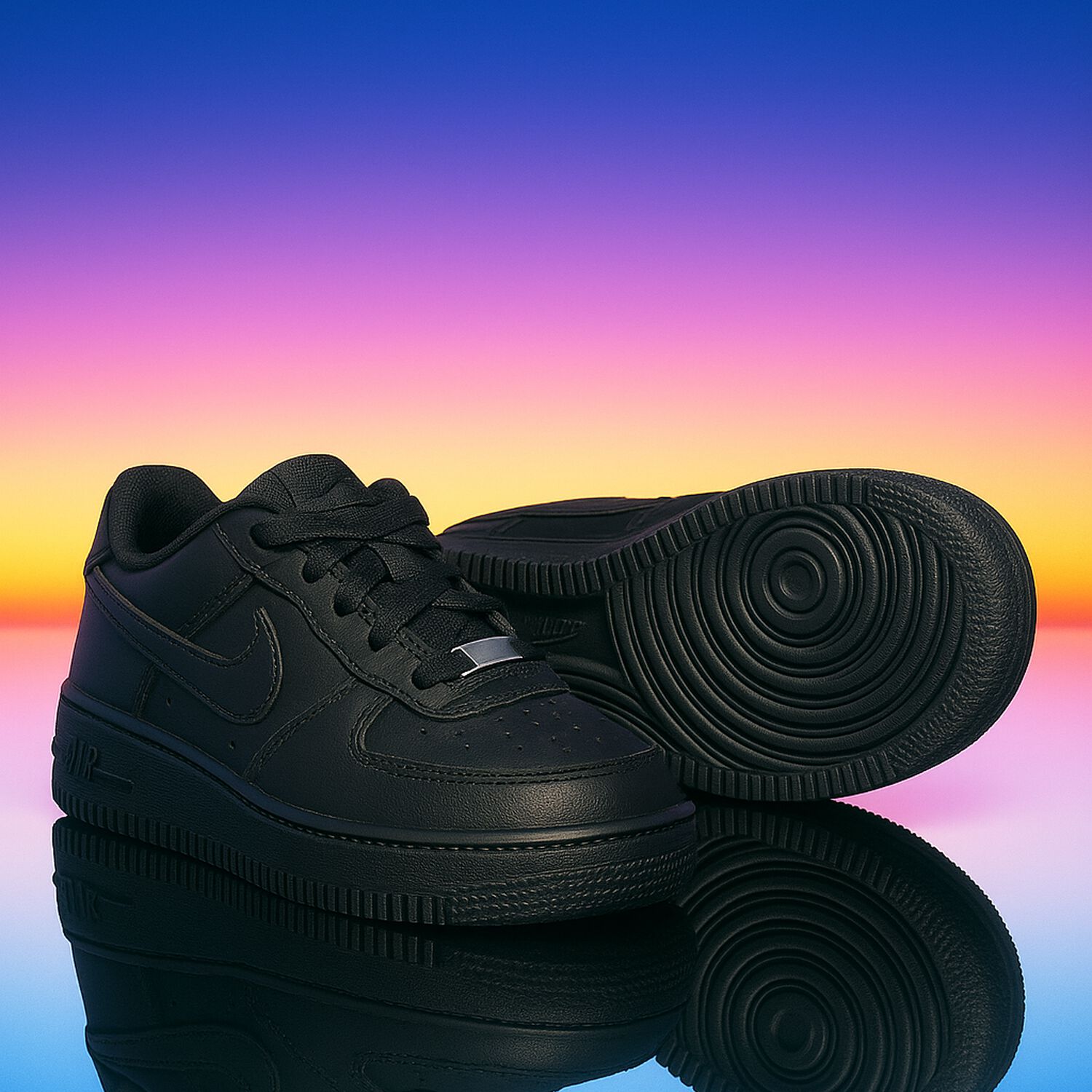 Black Force 1 Easyon Trainers, 2, hi-res image number null