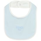 Baby Boys Blue & Ivory Logo Babygrow Gift Set , 2, hi-res