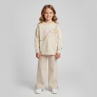 Girls Beige Heart Trousers, 1, hi-res
