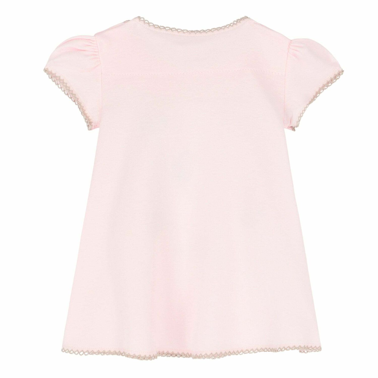 Baby Girls Pink Floral Dress, 1, hi-res