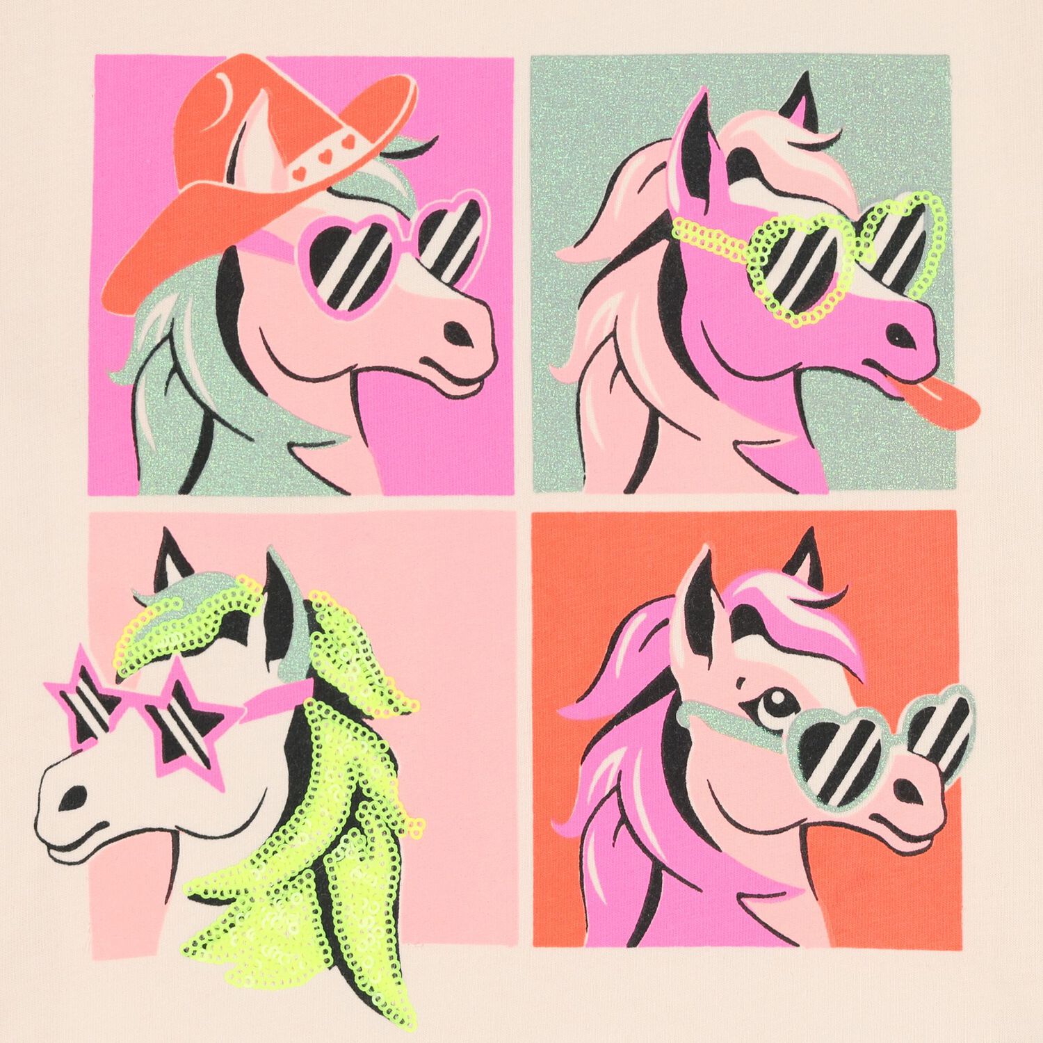 بلوزة طويلة الأكمام باللون الوردي للبنات, 1, hi-res