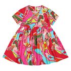 Younger Girls Pink Orchidee Dress, 1, hi-res