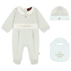 طقم أولاد هدايا أفرول بالشعار باللون   الأزرق, 1, hi-res