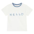 طقم رياضي اولاد باللون الازرق والابيض , 2, hi-res