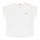Baby White & Beige Barocco Shorts Set, 1, hi-res