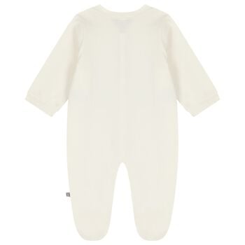 Ivory & Gold Logo Babygrow 