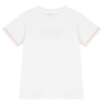 Girls White Logo T-Shirt