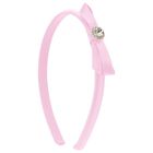 Girls Pink Bow Headband, 3, hi-res