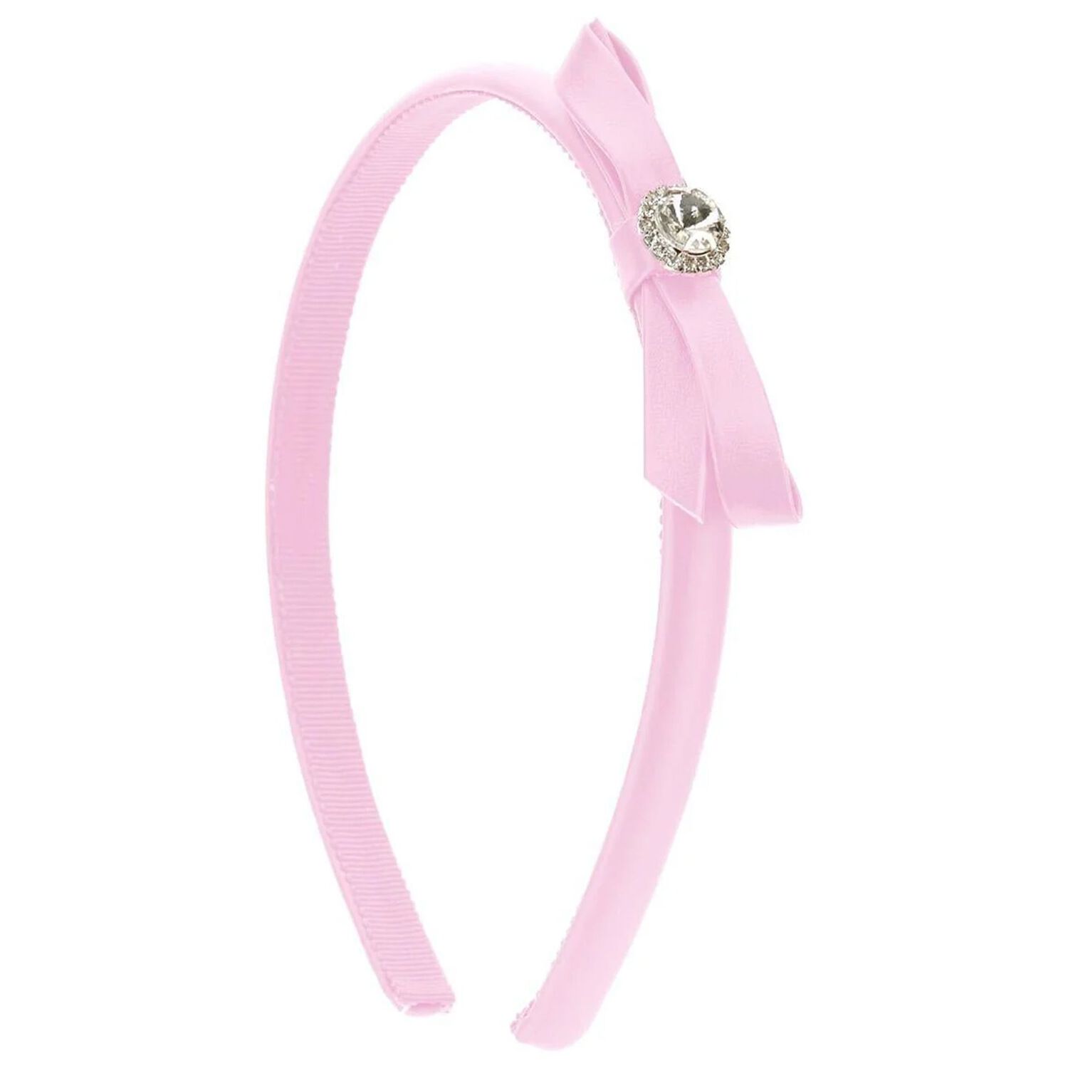 Girls Pink Bow Headband, 3, hi-res