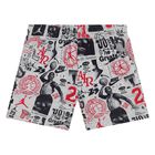 Younger Boys White & Grey Jordan Logo Shorts Set, 1, hi-res