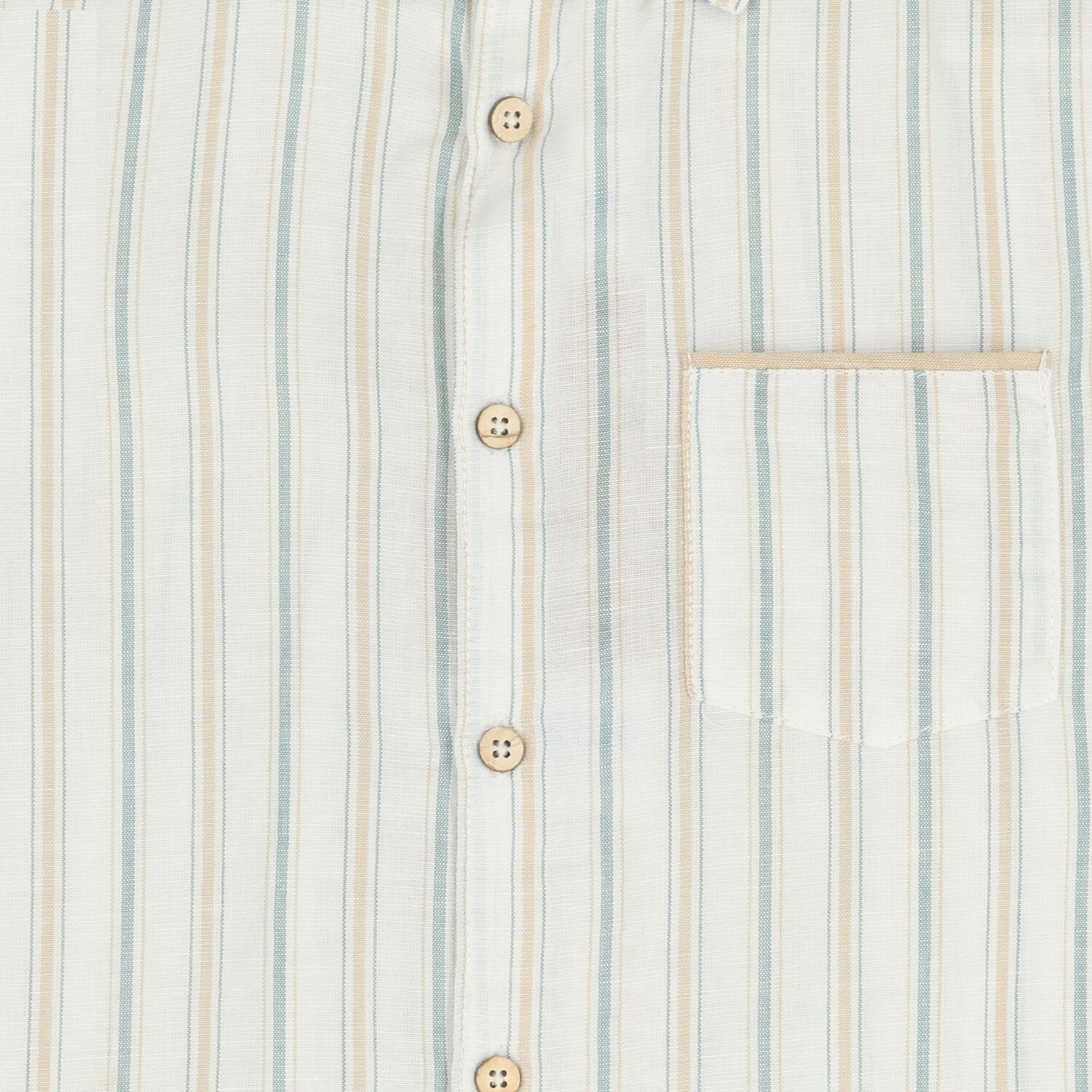 Boys Ivory & Beige Striped Shorts Set, 2, hi-res