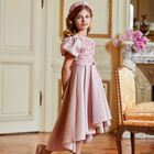 Girls Pink Embellished Sequin & Beaded Dress, 1, hi-res