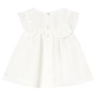 فستان بناتي عاجي اللون, 1, hi-res