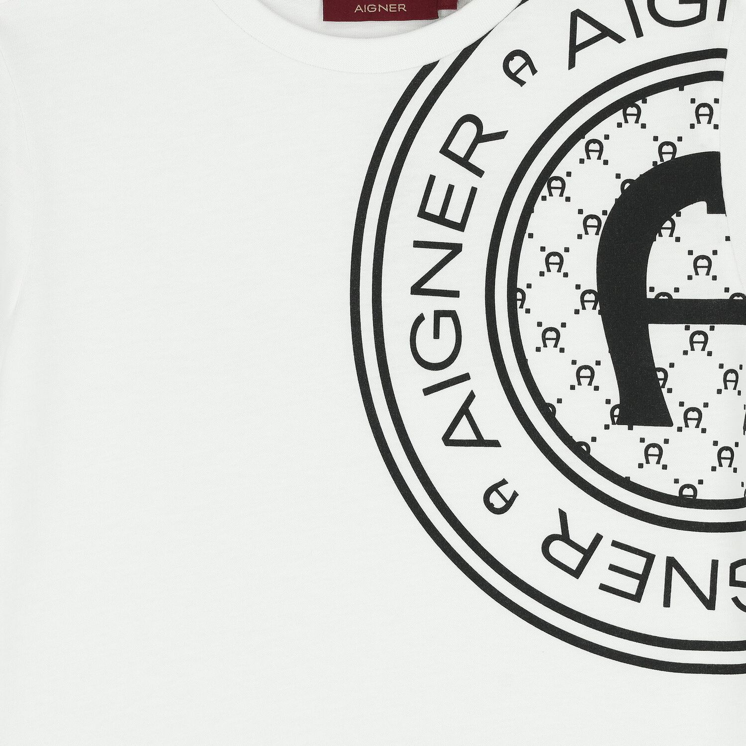 تيشيرت اولاد بالشعار باللون الابيض , 1, hi-res