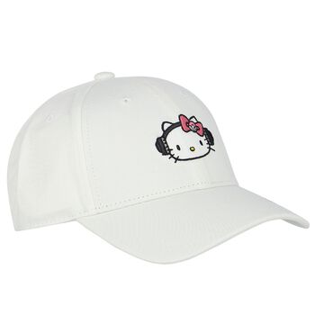 Girls White Hello Kitty Cap