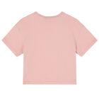 Girls Pink Logo T-Shirt, 1, hi-res