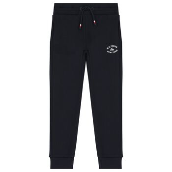 Boys Navy Blue Logo Joggers