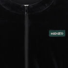 توب بسحاب بالشعار باللون الاسود للبنات, 1, hi-res