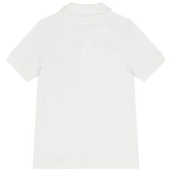 قميص بولو بشعار ميني مي للأولاد باللون ألابيض 